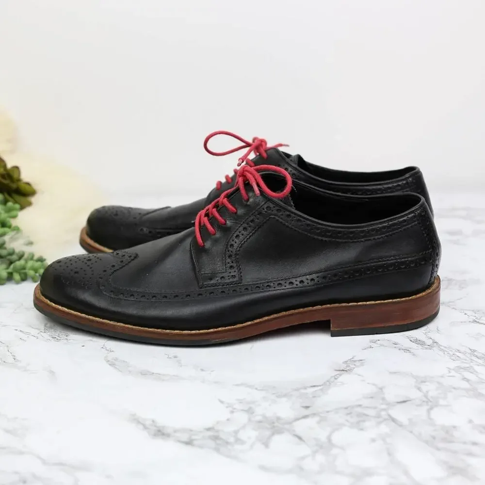 Cole Haan Black Leather Brouge Oxford Shoes NO INSOLES Size 11.5M